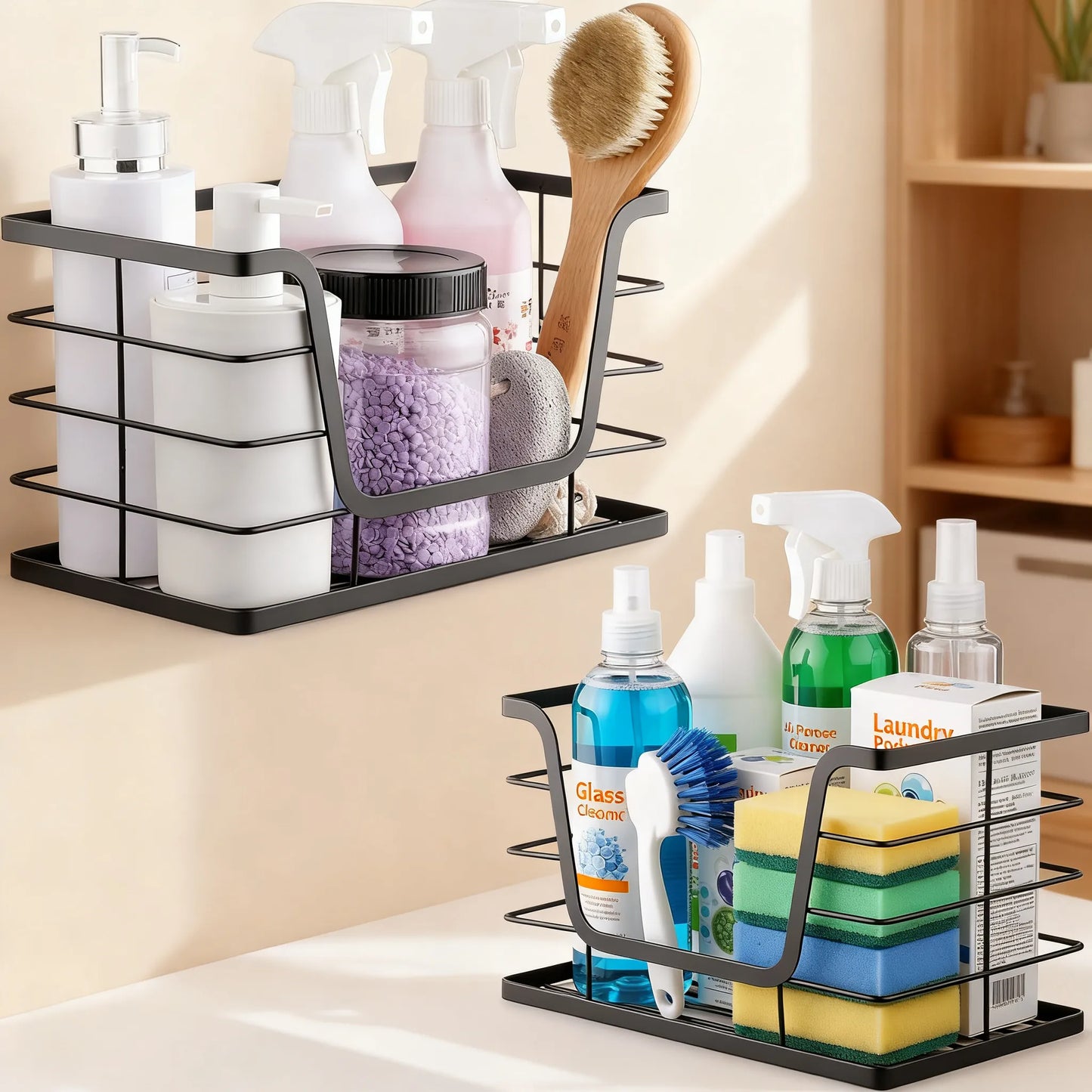 Tall Floating Corner Shelf with Built-in LED Light (Remote/Touch Control)