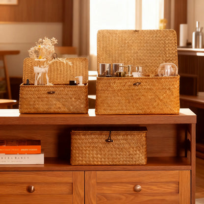 Handwoven Seagrass Storage Basket (3 Sizes)
