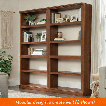 Modular 5-Shelf Storage Bookcase