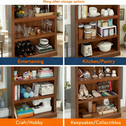 Modular 5-Shelf Storage Bookcase