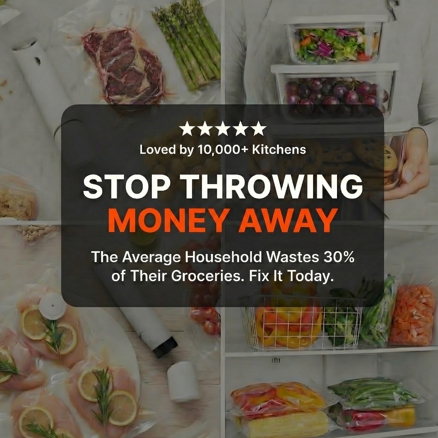 HomePlus™  Handheld Vacuum Sealer Food Storage Bundle